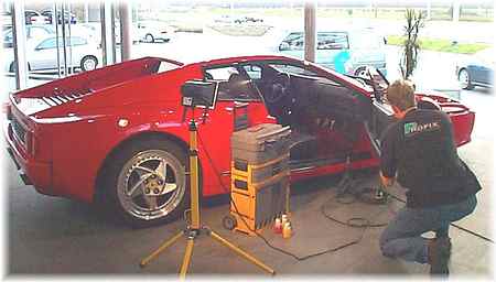 Reparatie aan Ferrari